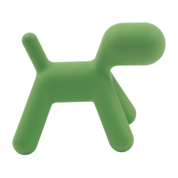 Zielone dziecięce krzesełko w kształcie pieska Magis Puppy, wys. 45 cm
