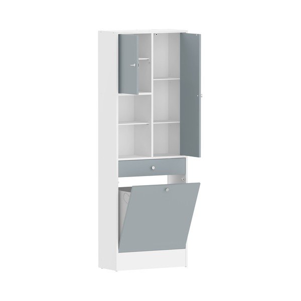 Biało-szara szafka łazienkowa 63x181 cm Combi – TemaHome-image-3