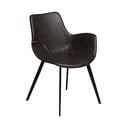 Ciemnoszary tapicerowany fotel jadalniany z podłokietnikami Hype – DAN-FORM Denmark