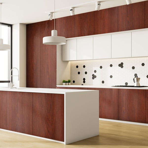 Naklejka na meble 200x60 cm Dark Walnut Wood – Ambiance-image-3