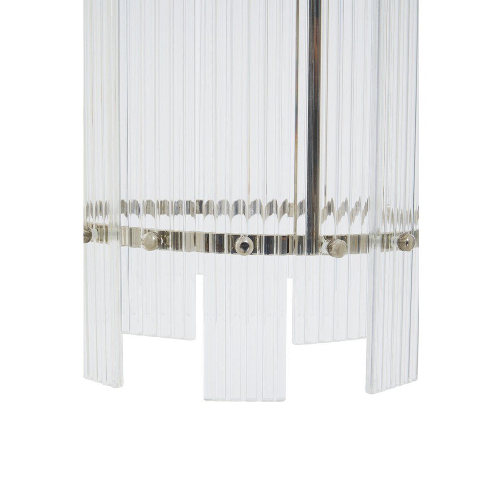 Metalowa lampa wisząca w kolorze srebra ze szklanym kloszem ø 27 cm Ritz – Premier Housewares (zdjęcie 8)