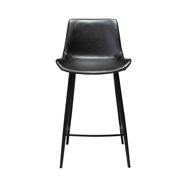 Czarny hoker z imitacji skóry DAN–FORM Denmark Hype, wys. 91 cm-image-2