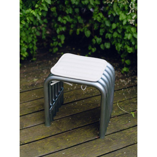 Metalowe krzesło ogrodowe w kolorze srebra Nokk – noo.ma-image-3