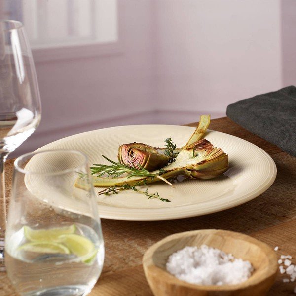 Biało-beżowy porcelanowy talerz Villeroy & Boch Like Color Loop, ø 28,5 cm-image-1