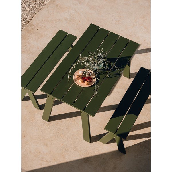 Stół ogrodowy z litego drewna sosnowego 77x140 cm Navo – noo.ma-image-3