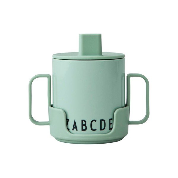 Zielony kubek dla dzieci Design Letters Eat & Learn-image-2