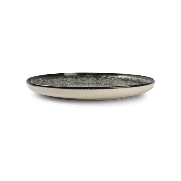 Czarny/kremowy kamionkowy talerz ø 27 cm Gravel – ONA-image-2