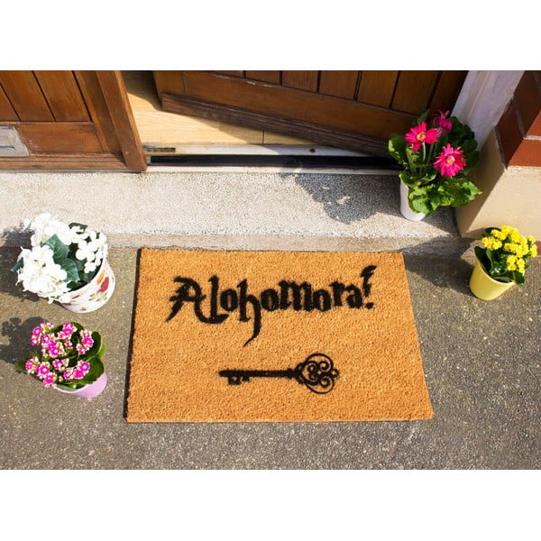 Wycieraczka z naturalnego kokosowego włókna Artsy Doormats Alohomora, 40x60 cm-image-1