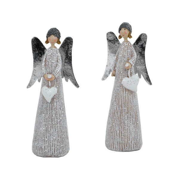 Zestaw 2 dekoracyjnych figurek aniołków Ego Dekor Angels with Hats