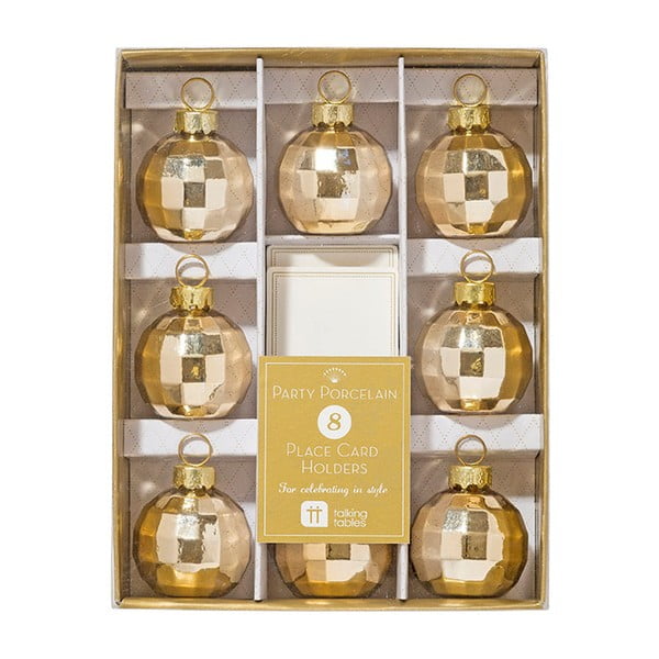 Zestaw 8 stojaków na etykiety imienne Talking Tables Porcelain Party-image-1