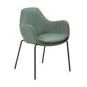 Jasnozielony fotel z materiału bouclé Zimmer – DAN-FORM Denmark