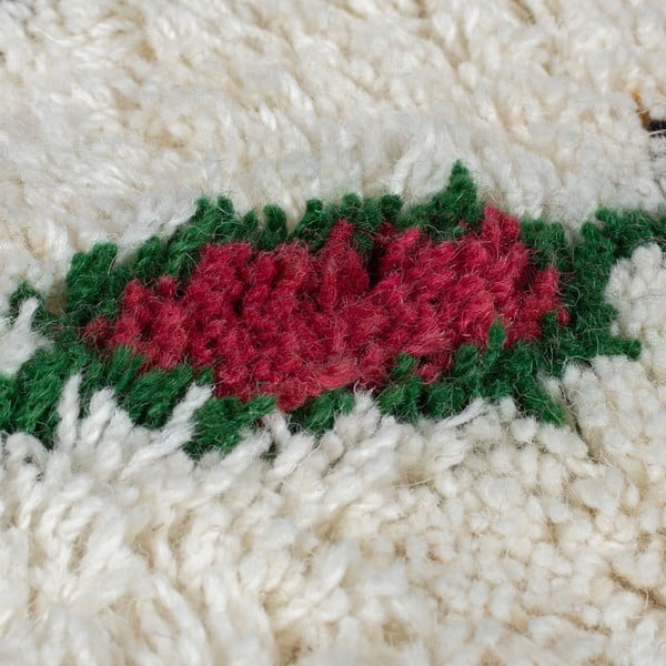 Kremowy wełniany dywan tkany ręcznie 160x230 cm Moroccan Fes – Flair Rugs-image-3