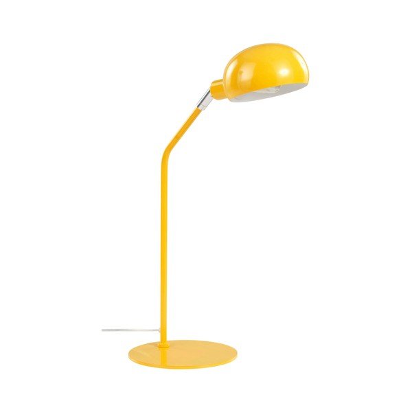 Żółta stalowa lampa stołowa z elastyczną konstrukcją (wysokość 59 cm) Lincon – Jotex