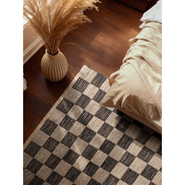 Czarny/kremowy dywan z mieszanki juty tkany ręcznie 200x300 cm Rex – Hanse Home-image-2