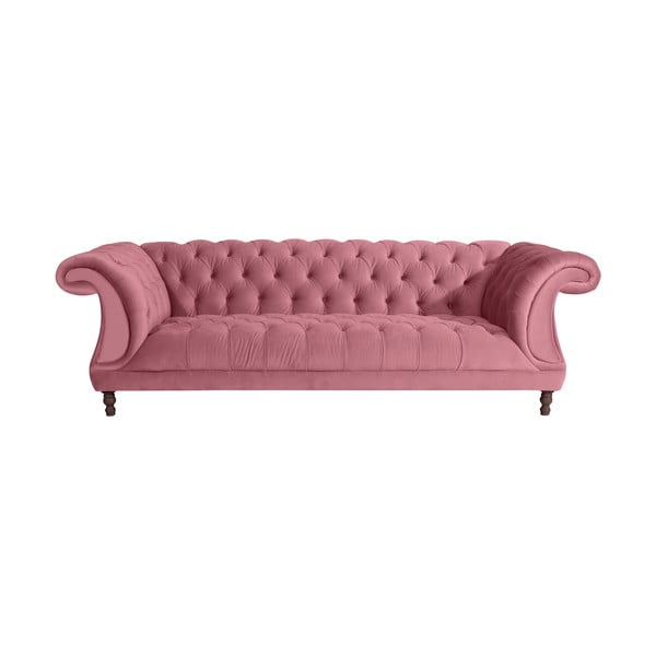 Różowa sofa Max Winzer Ivette, 253 cm