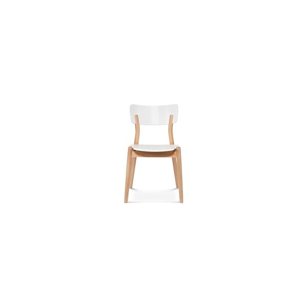 Białe drewniane krzesło Fameg Tyge