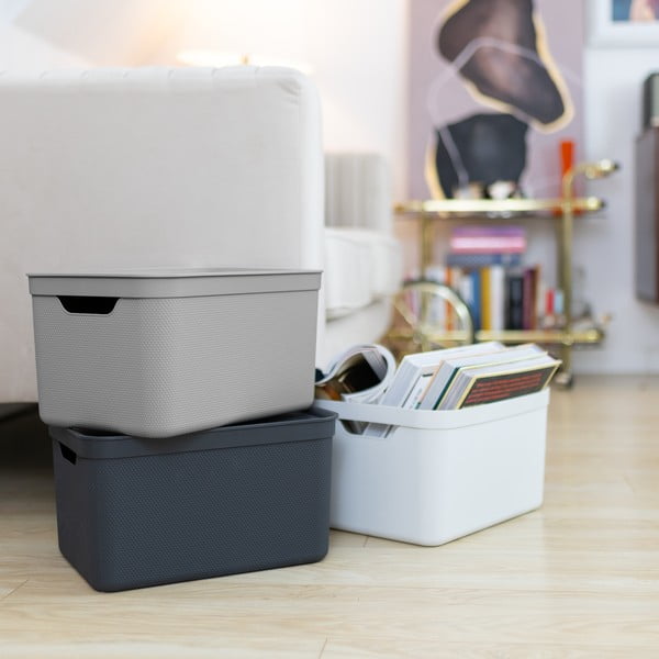 Plastikowy pojemnik z pokrywką Deco − Rotho-image-4