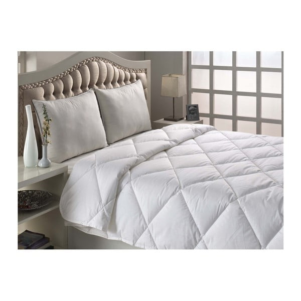 Biała pikowana narzuta na łóżko jednoosobowe Marvella Quilt Single Size, 155x200 cm