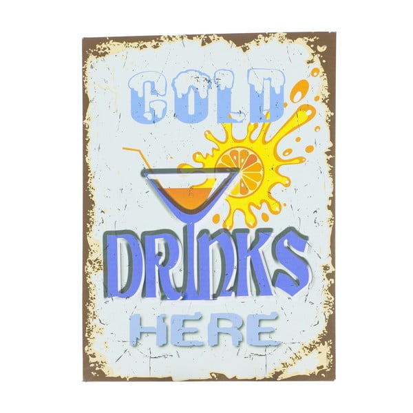 Tablica ścienna Novita Cold Drinks, 30x40 cm
