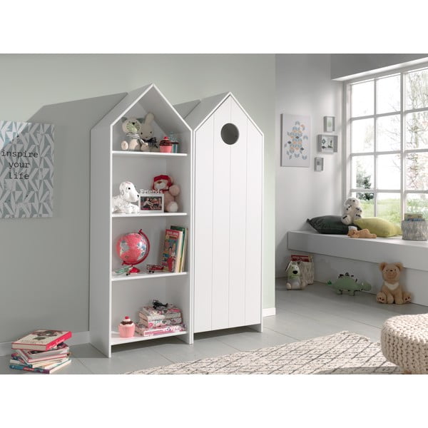 Biała szafa dziecięca otwarta 115x171,5 cm CASAMI – Vipack-image-1