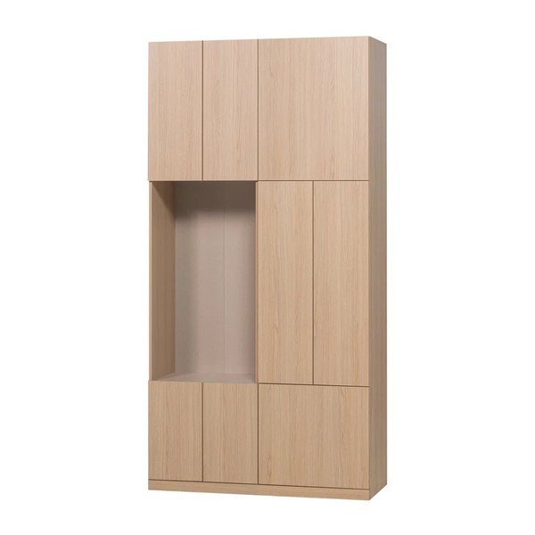 Szafka modułowa w naturalnym kolorze 108x215 cm Build – WOOOD