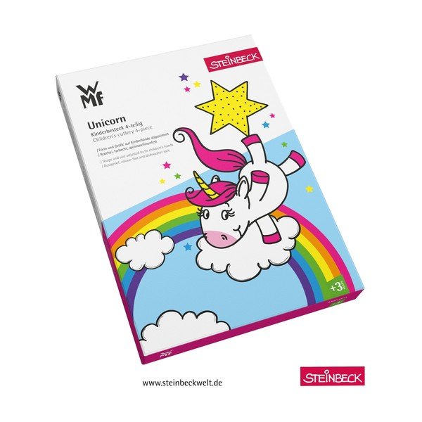 Zestaw 4 sztućców dla dzieci ze stali nierdzewnej WMF Unicorn-image-2