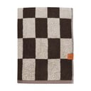 Brązowy ręcznik kąpielowy frotte z bawełny organicznej 70x133 cm Retro – Mette Ditmer Denmark