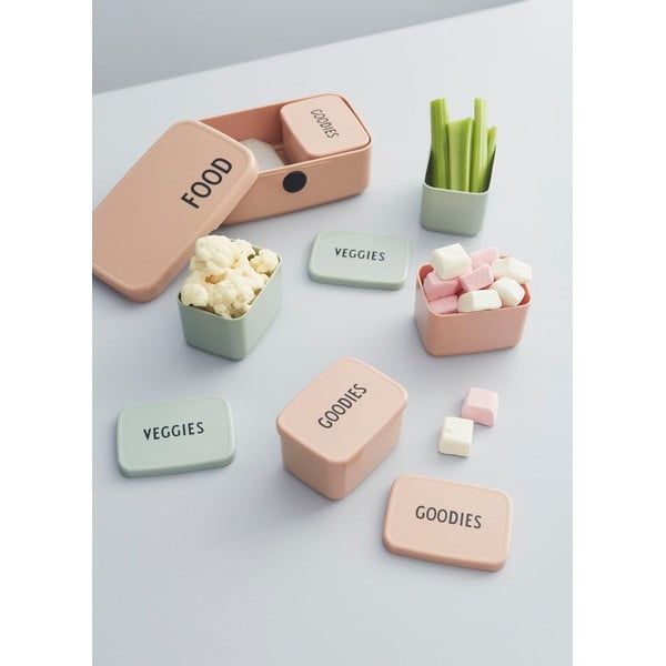 Różowy pojemnik na przekąski Design Letters Goodies, 8,2x6,8 cm-image-4