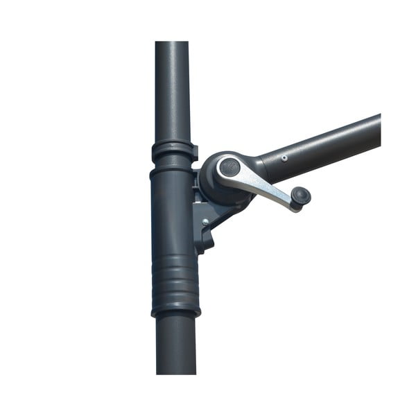 Ciemnoszary parasol ogrodowy ø 300 cm Roja – Rojaplast-image-3