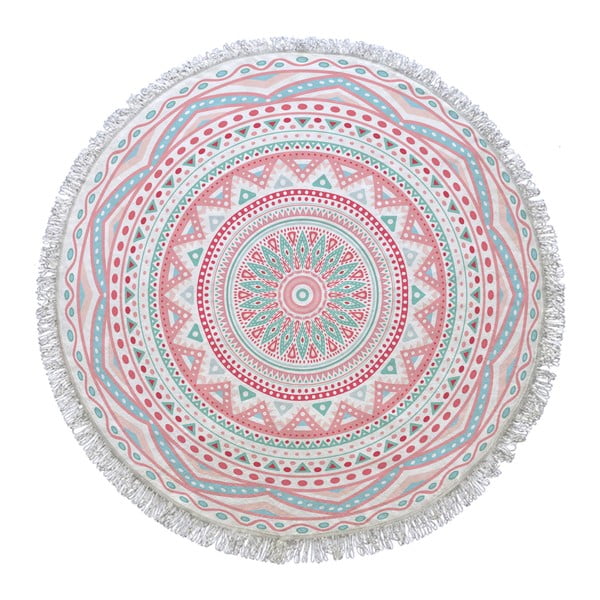 Okrągły ręcznik Mandala, ⌀ 105 cm