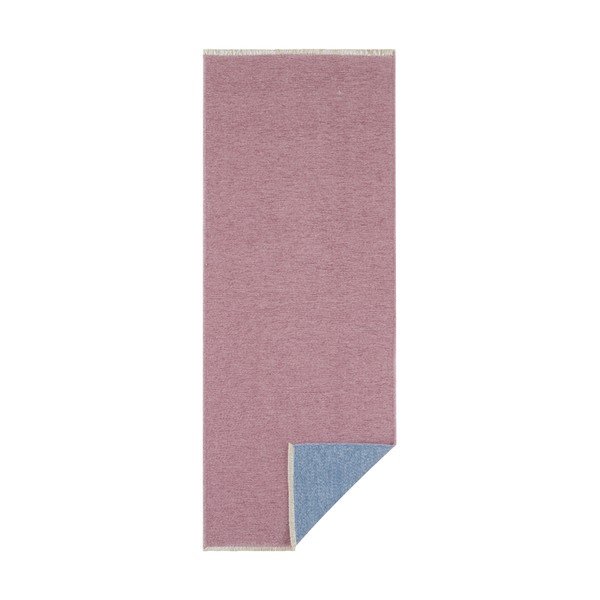 Różowo-niebieski dwustronny chodnik Hanse Home Duo, 80x200 cm