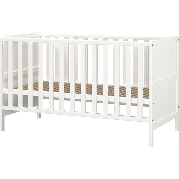 Białe łóżeczko z litego drewna 70x140 cm Alkmaar – Germania