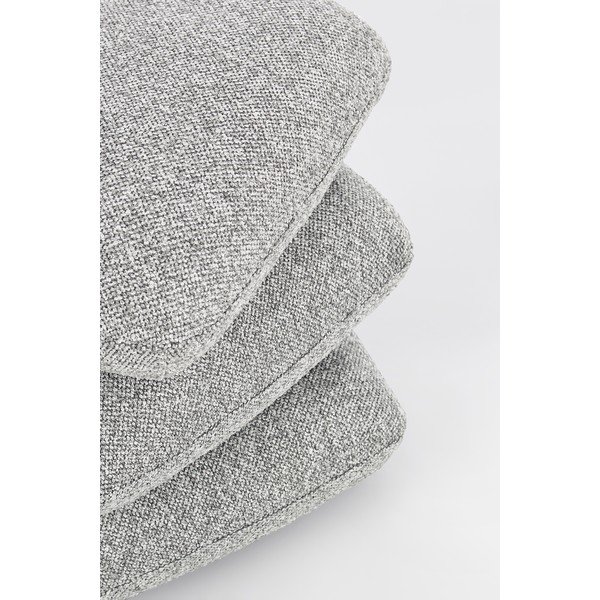 Szary puf z materiału bouclé Antara – Bizzotto-image-4