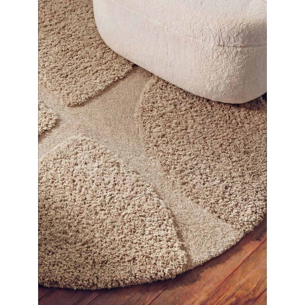 Beżowy okrągły dywan tkany ręcznie ø 160 cm Lambeth Jasper – Ted Baker-image-3