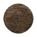 Ciemnobrązowy okrągły dywan ø 80 cm Fluffy – Ayyildiz Carpets