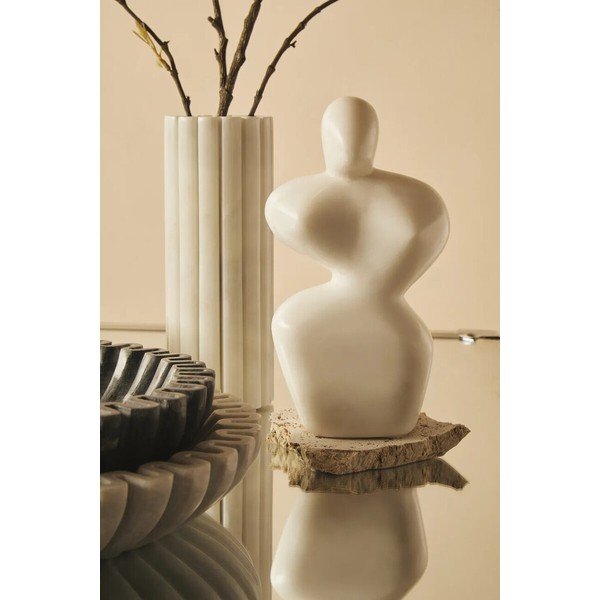 Biały marmurowy wazon (wysokość 20 cm) Savio – Premier Housewares-image-2