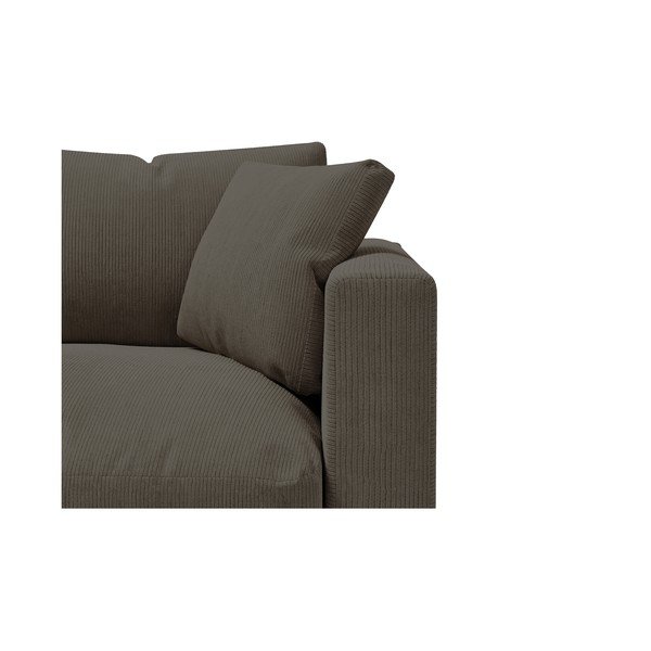 Ciemnoszara sztruksowa sofa 220 cm Comfy – Scandic-image-4