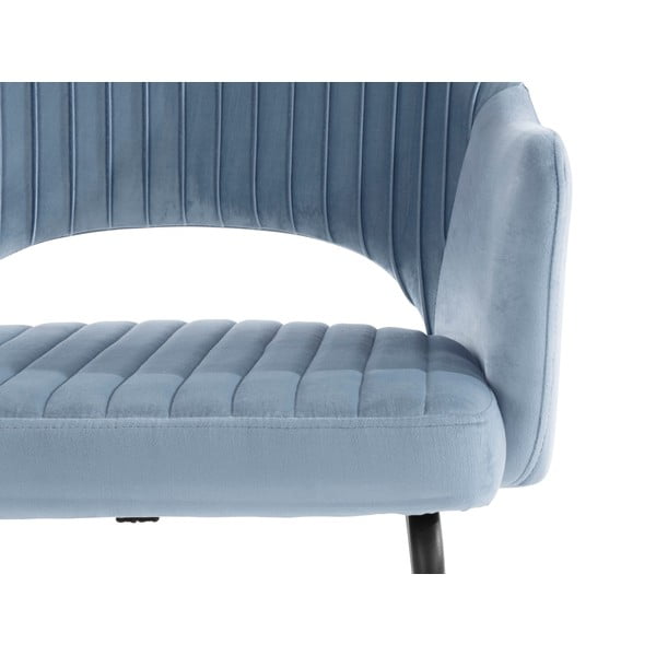 Jasnoniebieskie aksamitne krzesła zestaw 2 szt. Britney – Støraa-image-1