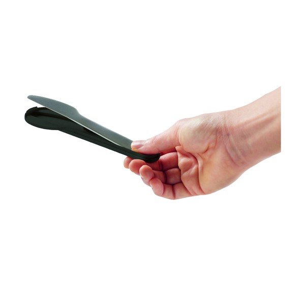 Sztućce podróżne ze stali nierdzewnej w czarno-srebrnym kolorze staw 3 szt. To Go – Lékué-image-3