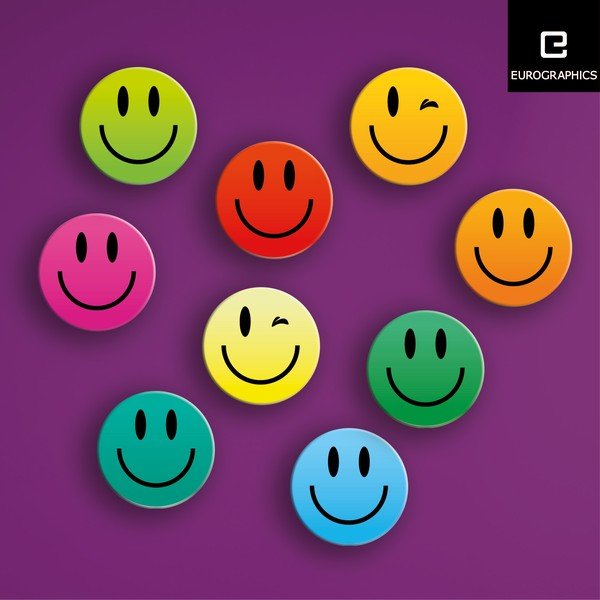 Zestaw 9 magnesów Smiley-image-1