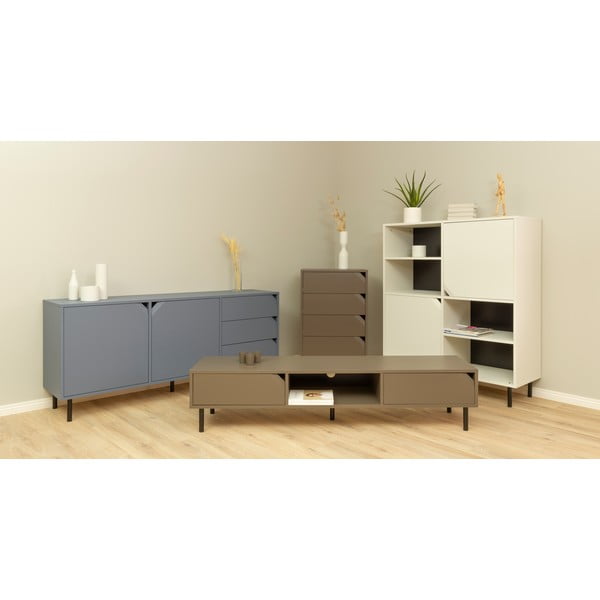 Ciemnoniebieska niska komoda 177x77 cm Corner – Tenzo-image-1