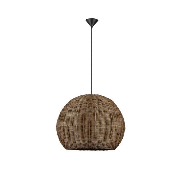 Rattanowa lampa wisząca w naturalnym kolorze ø 39 cm Rielo – Nova Luce