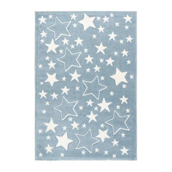 Niebieski dywan dziecięcy Kayoom Gwiazdki, 80x150 cm