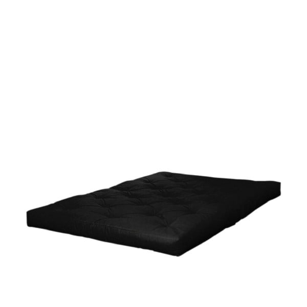 Czarny średnio twardy materac futon 180x200 cm Comfort Black – Karup Design