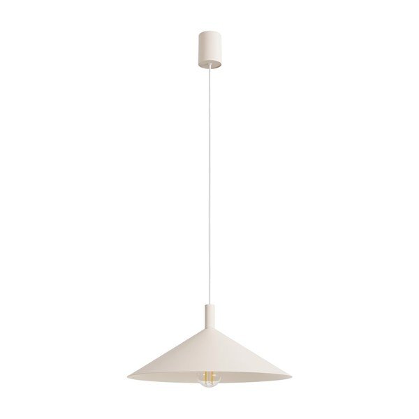 Beżowa stalowa lampa wisząca ø 40 cm Zylo – Sollux