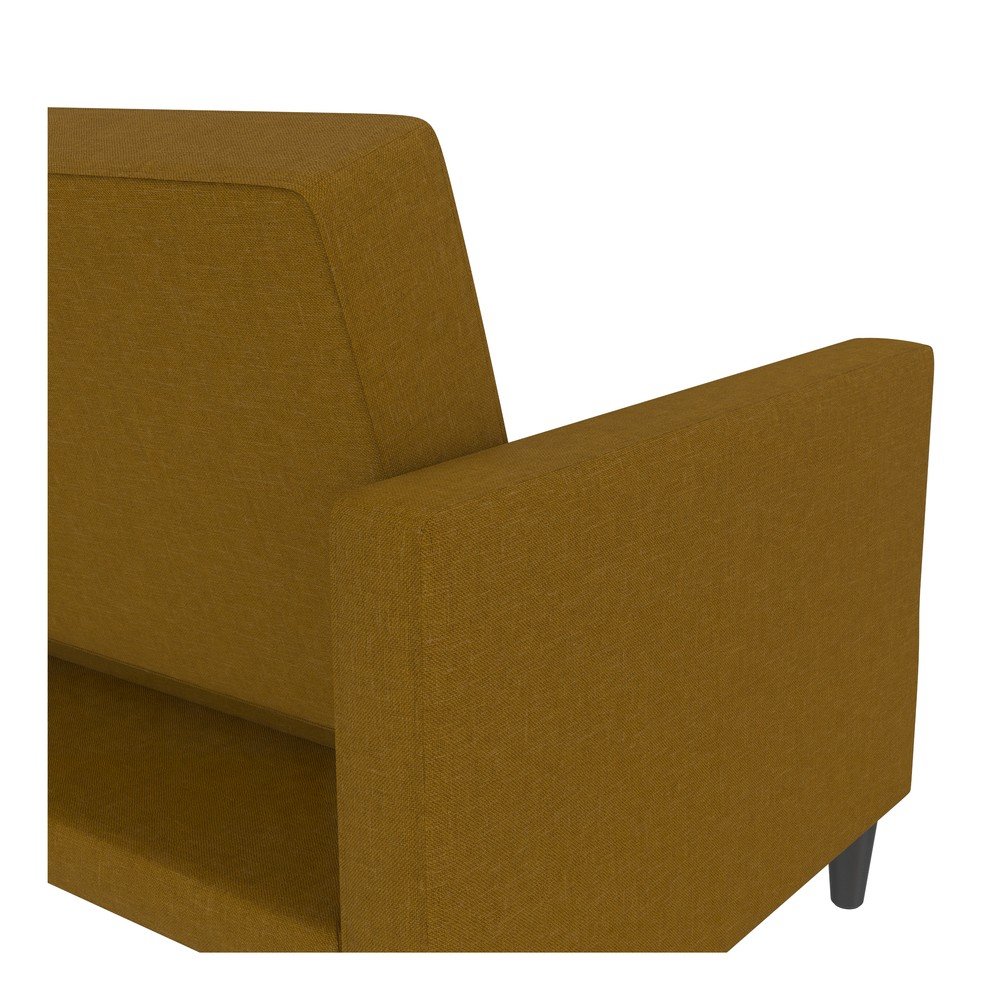 Żółta rozkładana sofa 82 cm Hartford – Støraa (zdjęcie 10)