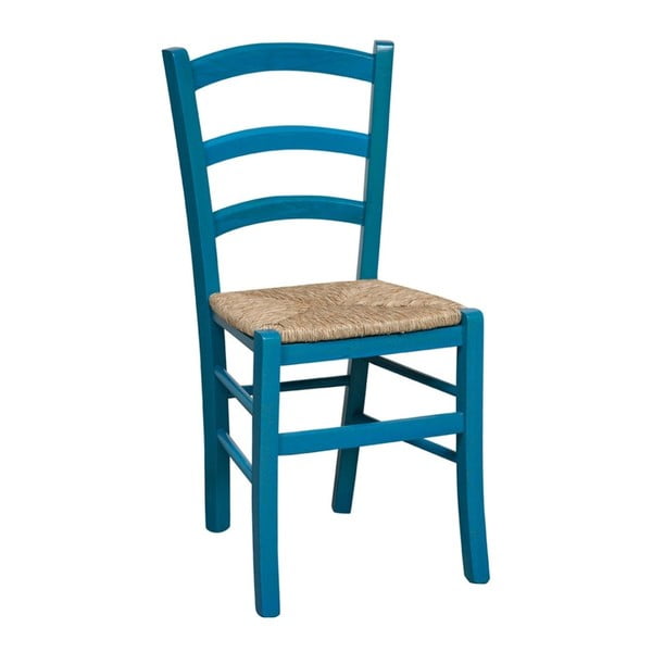 Niebieskie krzesło z drewna bukowego Crido Consulting Alis