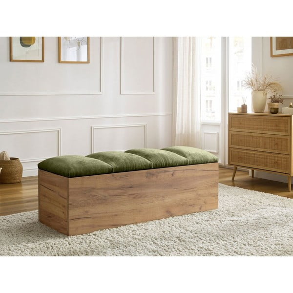 Zielono-naturalna ławka Kumo – Bobochic Paris-image-1