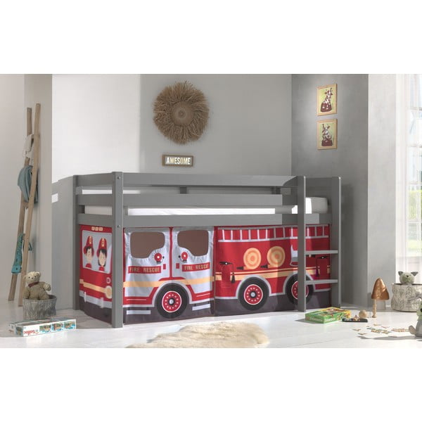 Zasłona dziecięca do łóżka 4 szt. 195x75 cm Fire Truck – Vipack-image-1