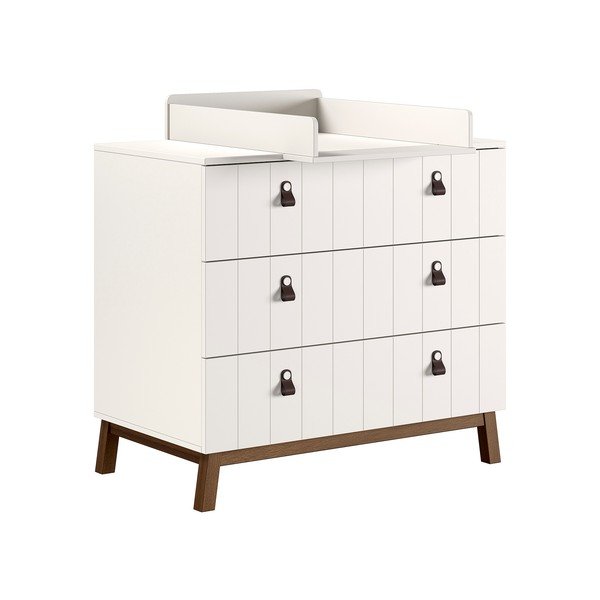 Beżowa komoda dziecięca z przewijakiem 98,5x94x57 cm Sezane – Vipack
